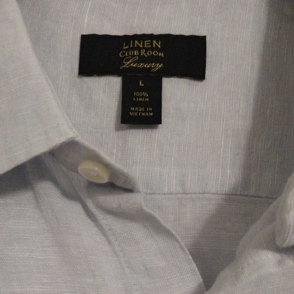 Charter Club Blue Casual Button Down Shirt - Picture 3 of 5